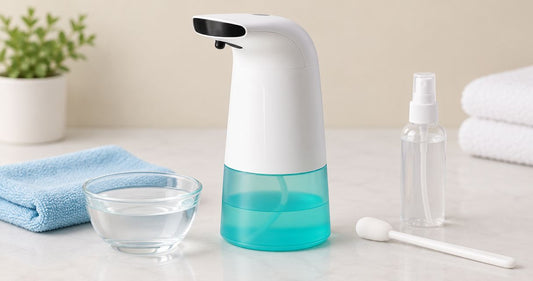 How to clean a touchless soap dispenser sensor and nozzle