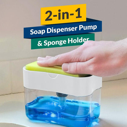 Kitchen Soap Dispenser & Sponge Holder
