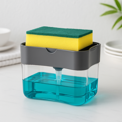 Kitchen Soap Dispenser & Sponge Holder