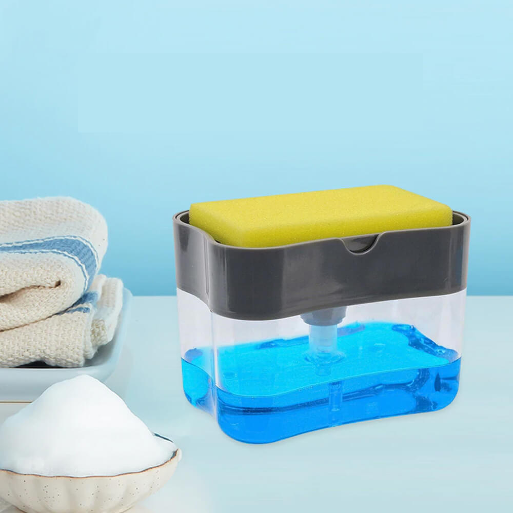 Kitchen Soap Dispenser & Sponge Holder