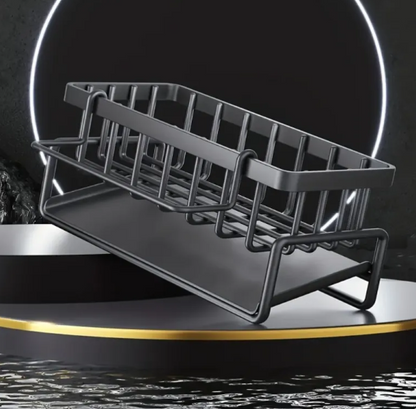 Sleek Black Sink Organizer